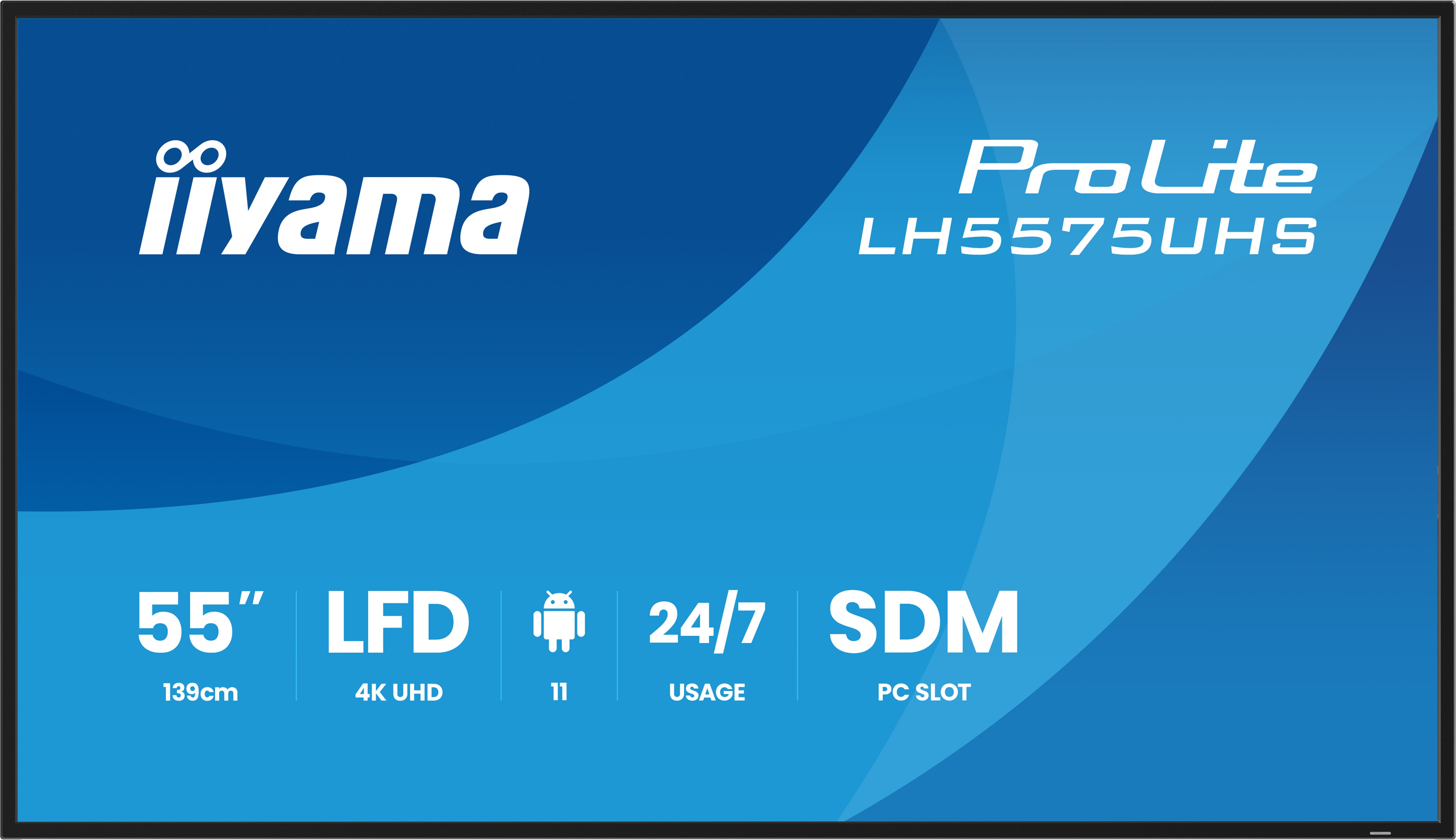 Iiyama ProLite LH5575UHS-B2AG 140 cm (55") 3xHDMI+DP+2xUSB