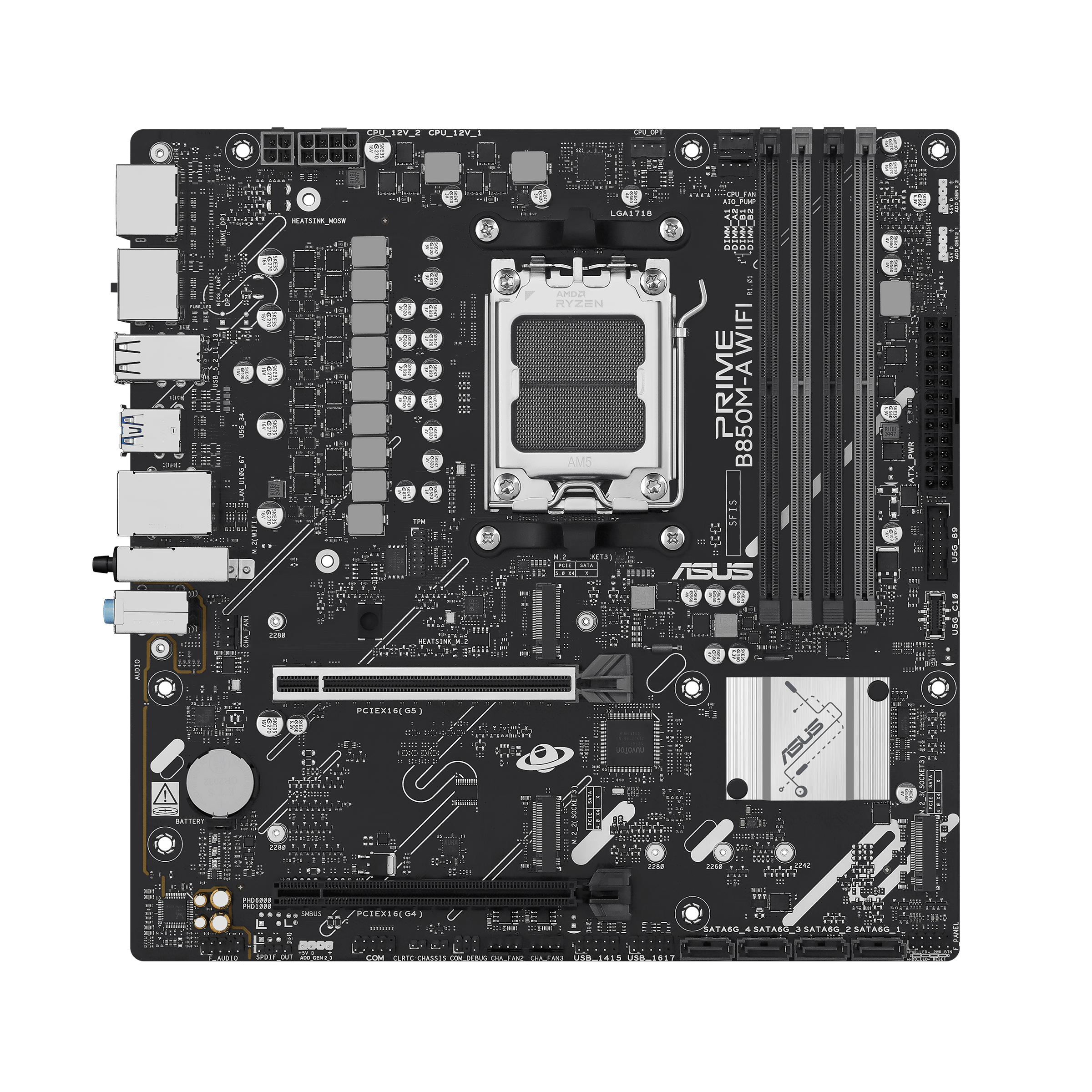 ASUS PRIME B850M-A WIFI micro ATX Socket AM5 Wi‑Fi 6E