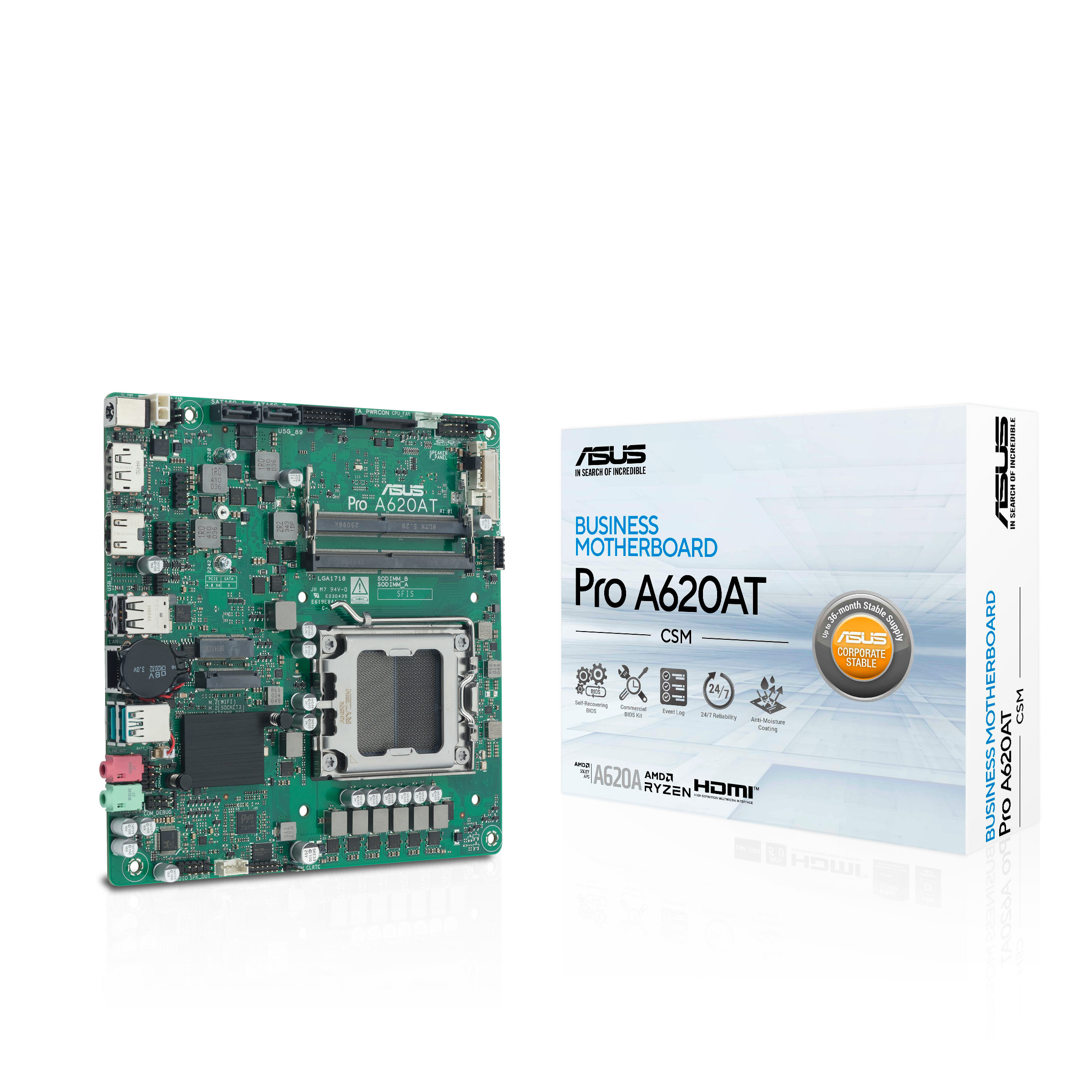 ASUS PRO A620AT-CSM AMD AM5 DDR5