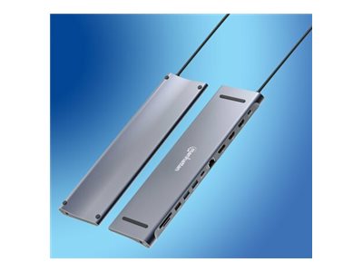 Manhattan 12-in-1 Dockingstation 4K USB-C 3.2 Gen 1
