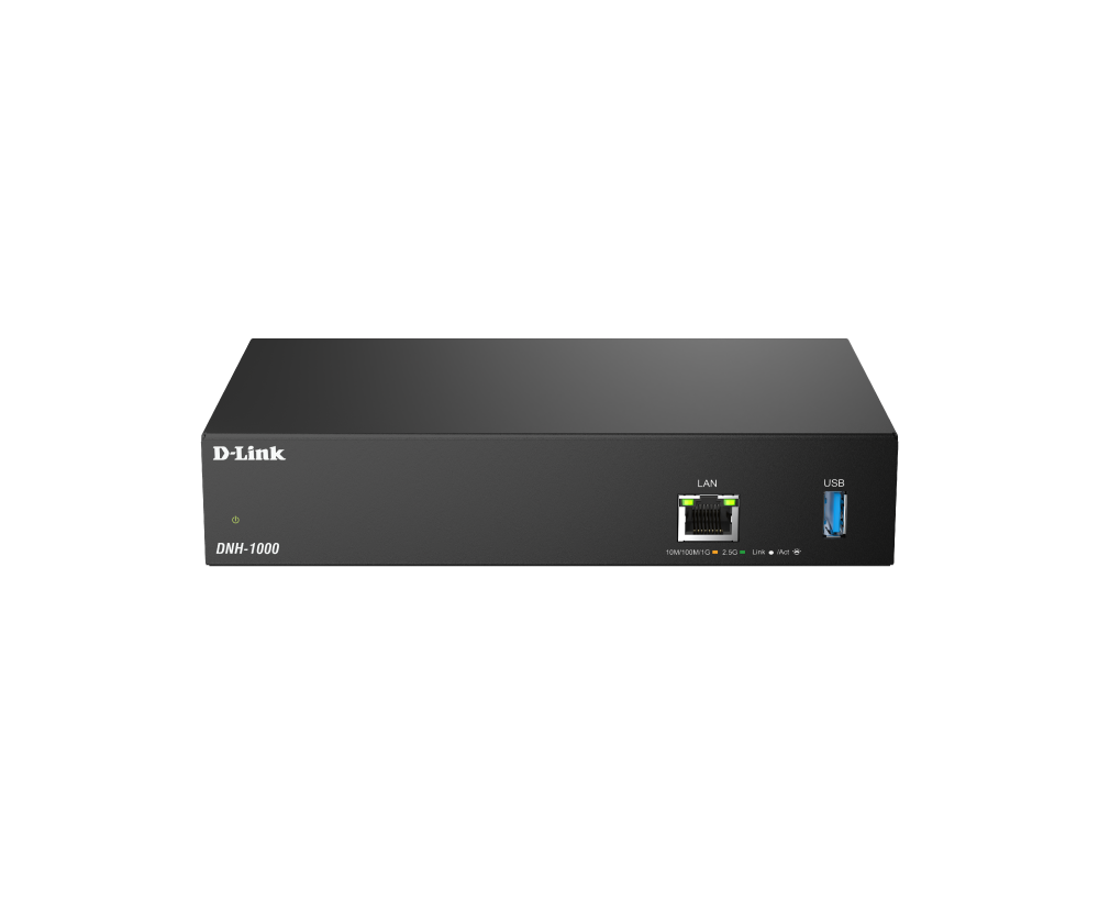 DLINK DNH1000 Nuclias Network Controller unterstuetzt bis zu 500 Geraete 1x 25G Ethernet 1x USB 30