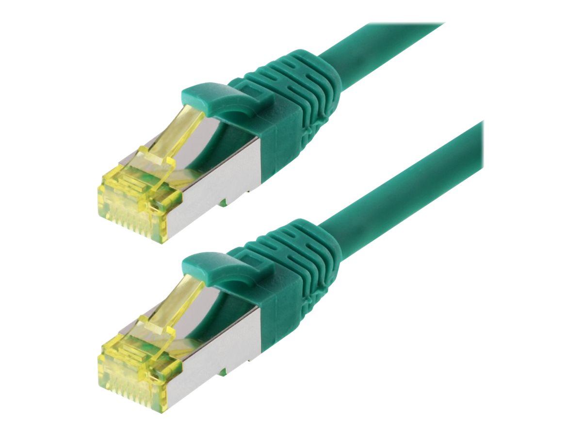 Helos Patchkabel Cat 6a S/FTP RJ45 grün 1m