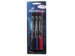 MEDIARANGE Marker-Set MR701 Schwarz Blau Rot