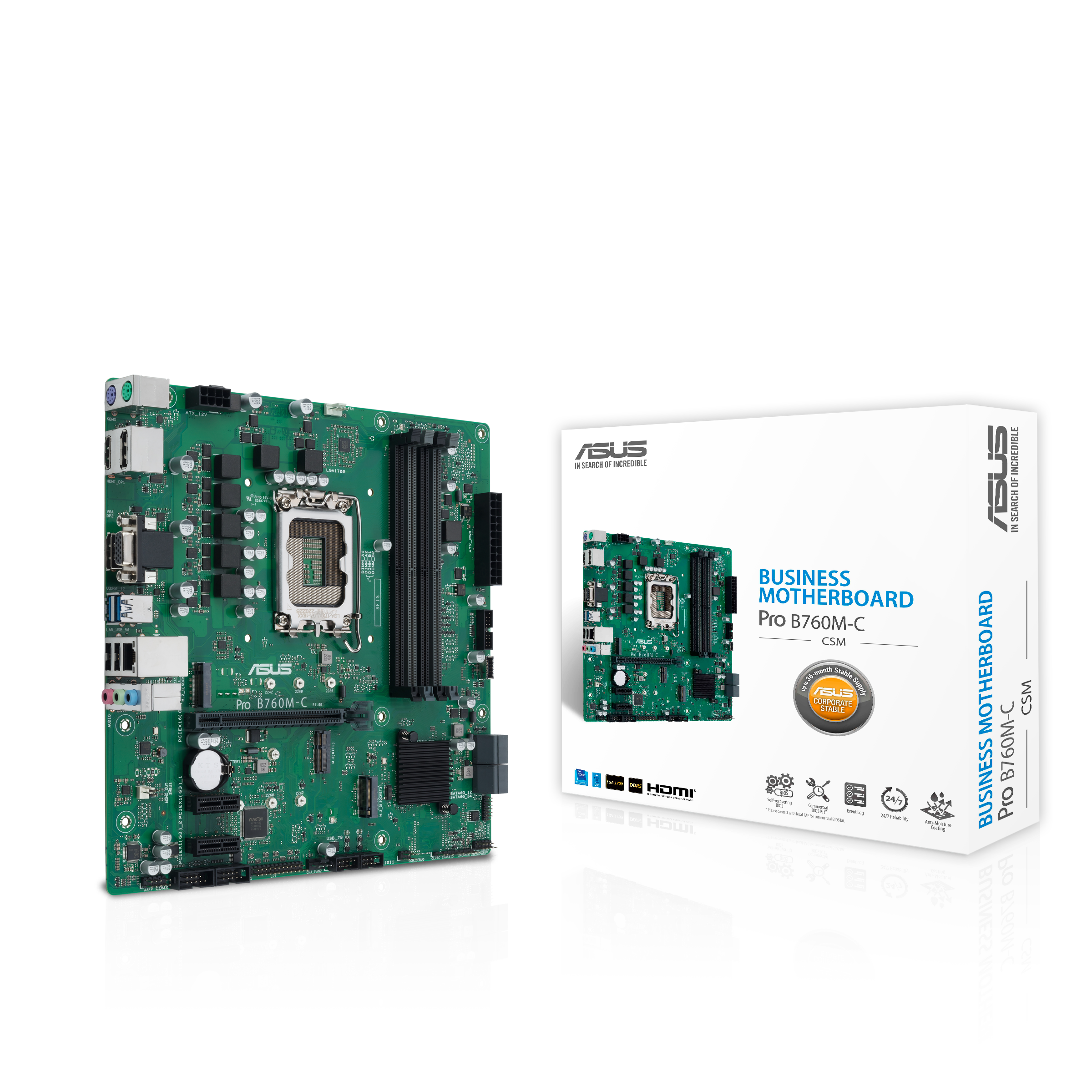 ASUS Pro B760M-C-CSM microATX LGA1700 DDR5