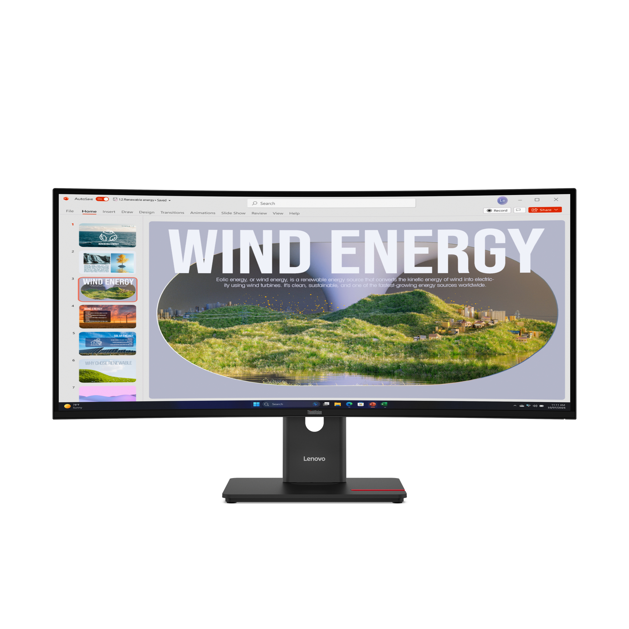Lenovo ThinkVision T34WD-40 WQHD USB-C 34