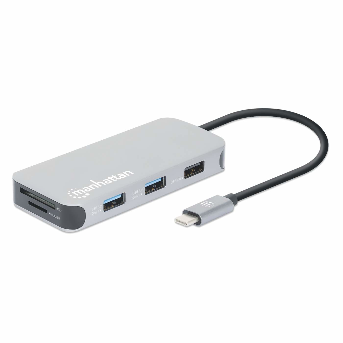 Manhattan USB-C Dockingstation 8-in-1 mit Kartenleser