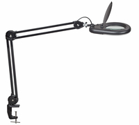 Jakob Maul GmbH MAULviso LED Lupenleuchte 8 W mit Tischklemme schwarz