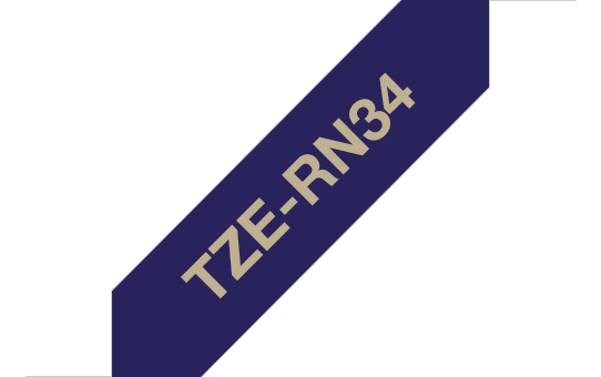 Brother TZe-RN34 Gold auf Marineblau