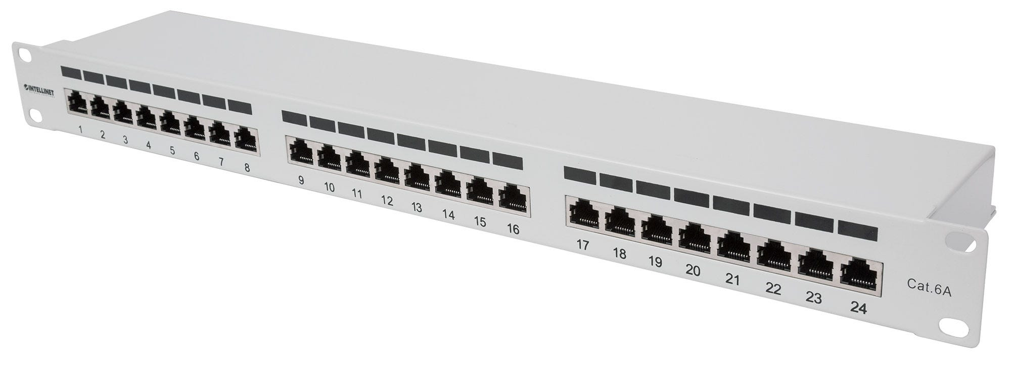 Intellinet 24-Port Patchpanel Cat6a FTP Grau