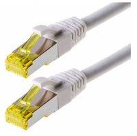 Helos Patchkabel Cat 6a S/FTP weiß 1m