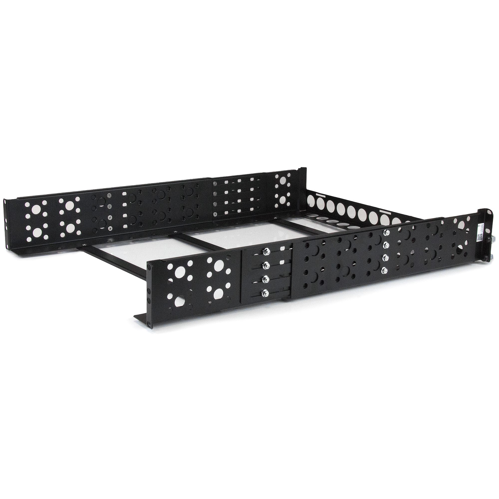 STARTECHCOM 2 HE Universal Server Rack Schienen TAAkonforme Server Montageschienen mit einstellbarer Tiefe 48,26cm 19Zoll