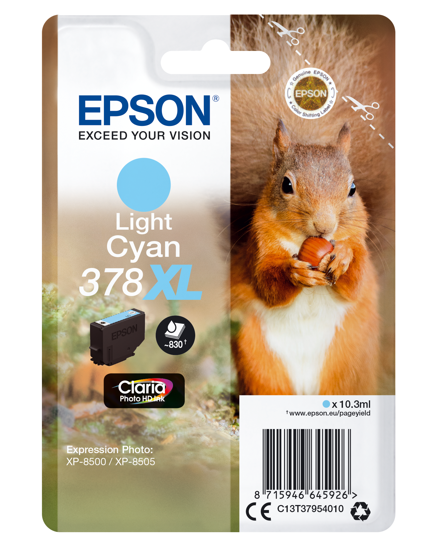 EPSON 378XLT37954 light cyan Druckerpatrone
