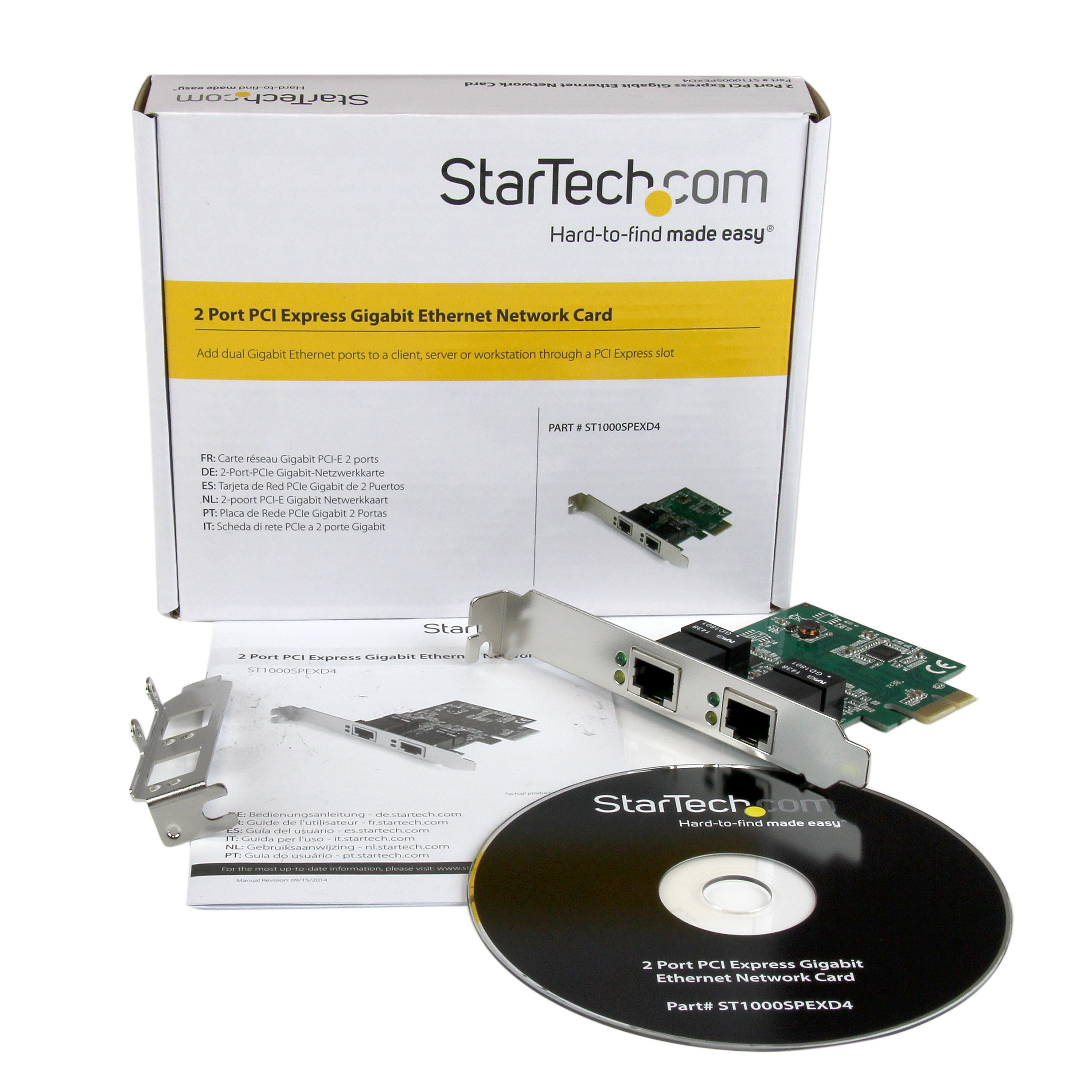 StarTech.com Dual Port Gigabit PCIe Server Network Adapter