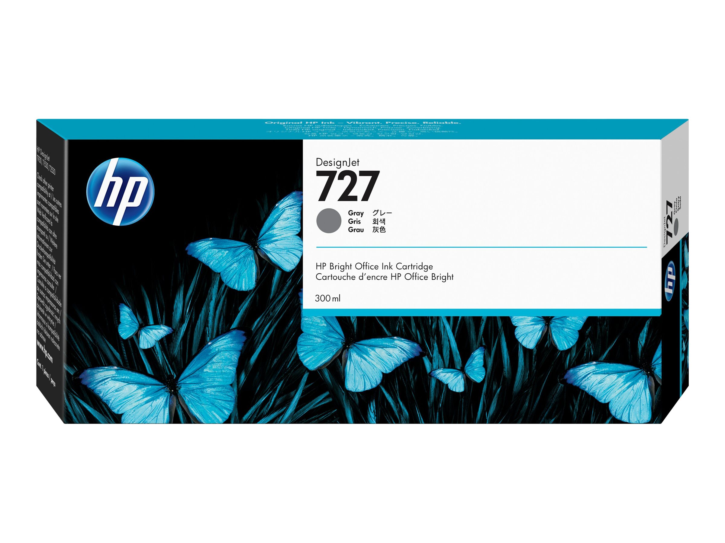 HP 727 300ml Grau