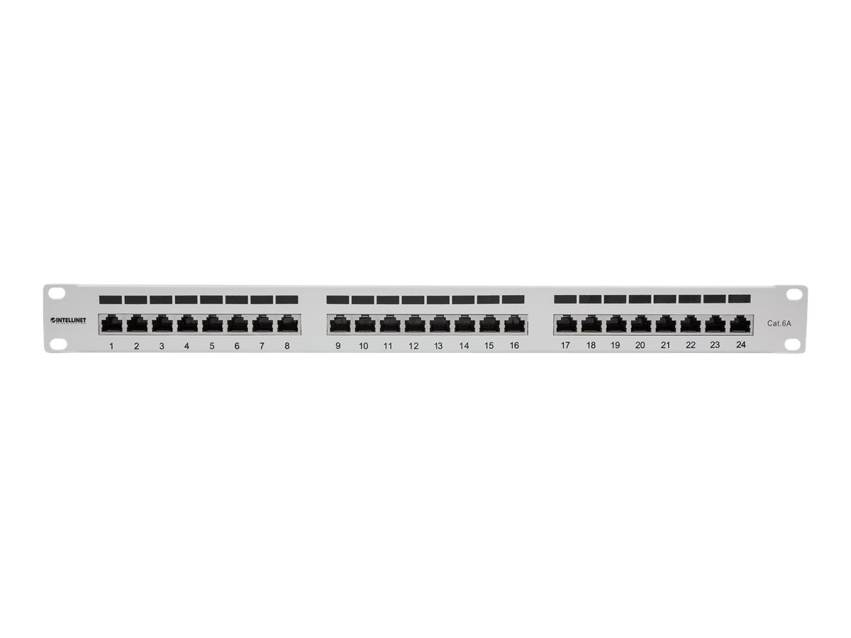 Intellinet 24-Port Patchpanel Cat6a FTP Grau