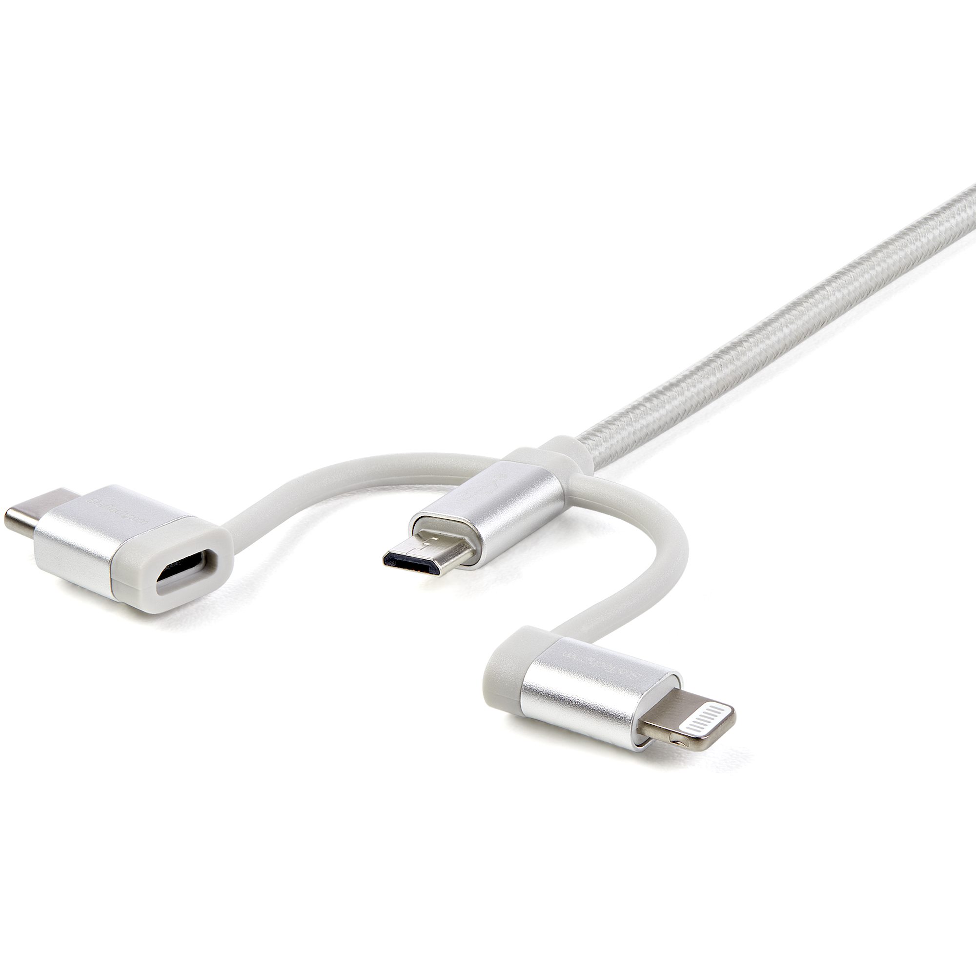 StarTech.com USB Lightning Kabel 1m geflochten Silber