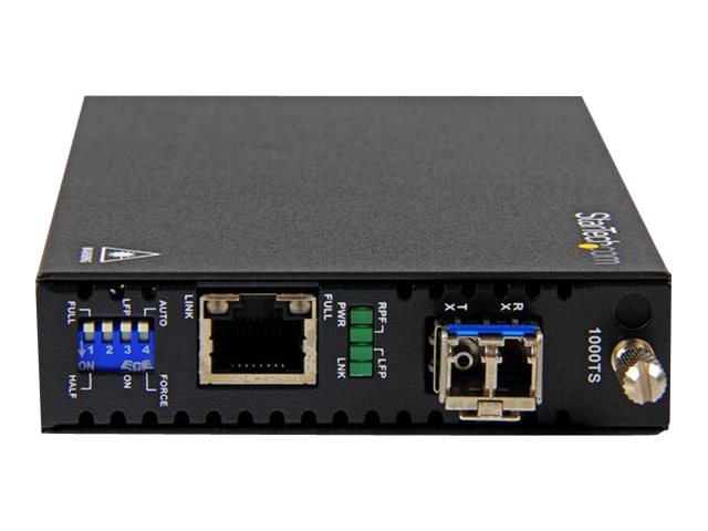 StarTech.com Gigabit Ethernet Kupfer auf LWL Medienkonverter - SM LC - 10 Km - Ethernet Medienkonverter - GbE Konveter - Medienkonverter - 10Mb LAN, 100Mb LAN, 1GbE