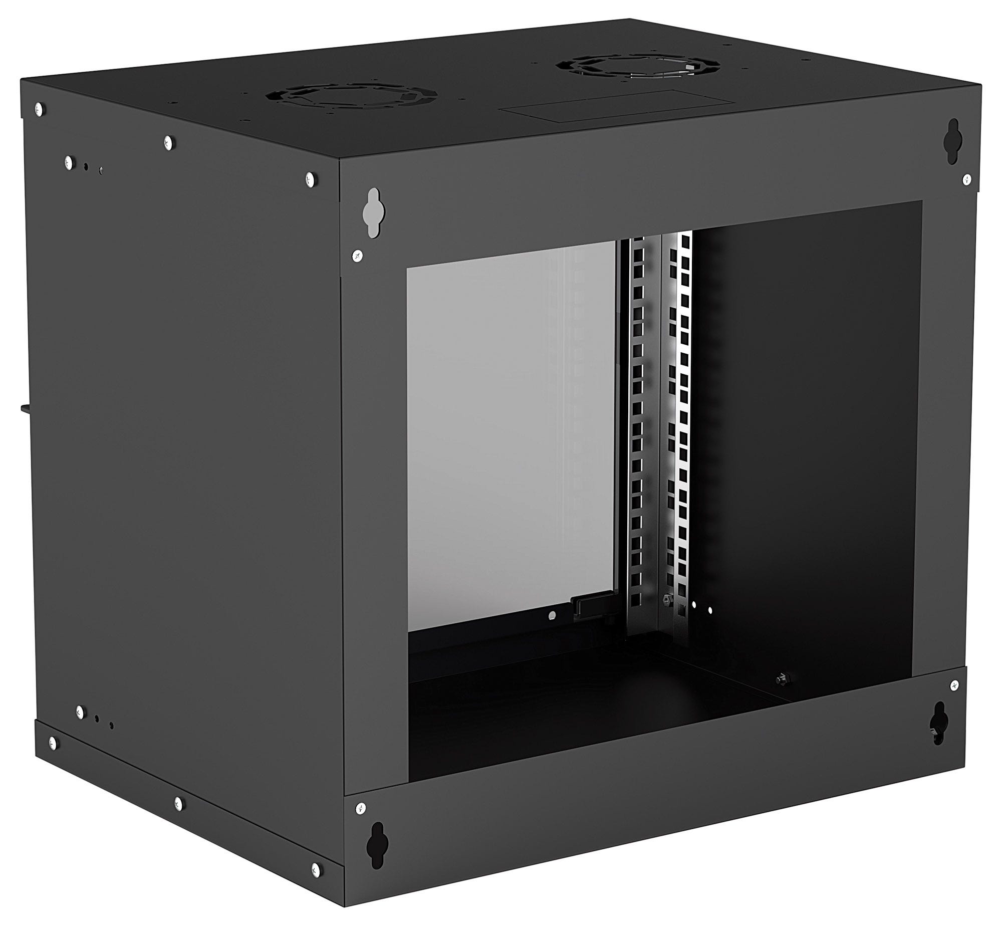 Intellinet Wandverteiler 9 HE 19 Zoll Flatpack schwarz