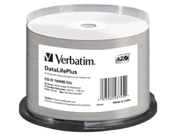 Verbatim DataLifePlus DL+ 700MB White Printable