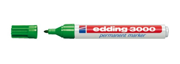 Edding 3000 Grün 1,5 - 3,0 mm 10 Stück