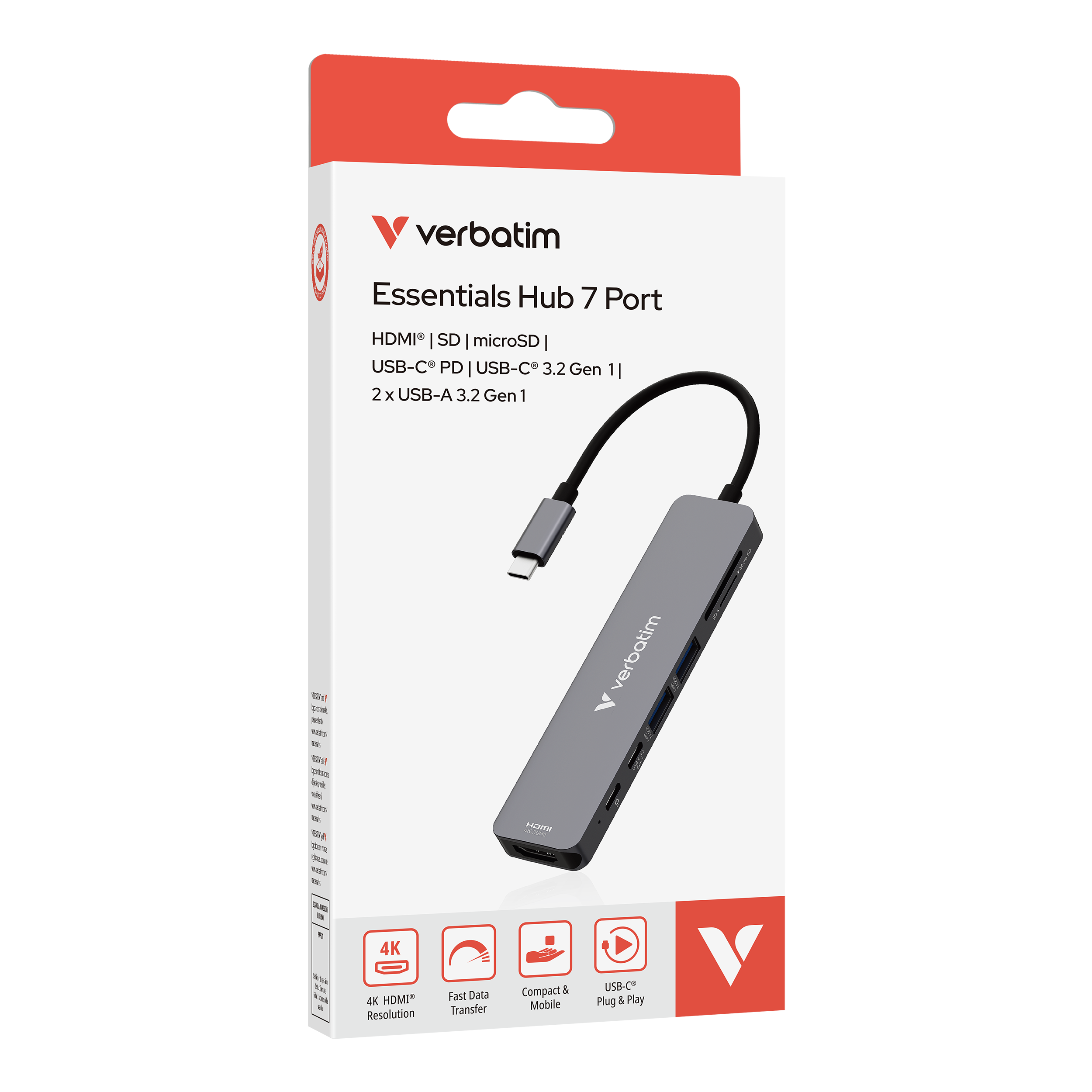 Verbatim Essentials Multiport Hub 7-Port USB-C