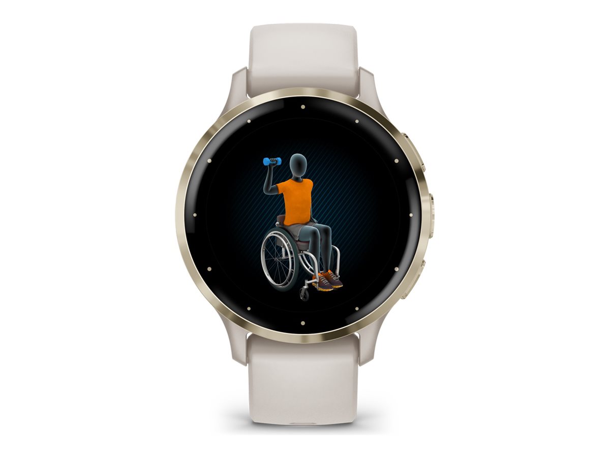 Garmin Venu 3S Smartwatch 1,2 Zoll Elfenbein Softgold