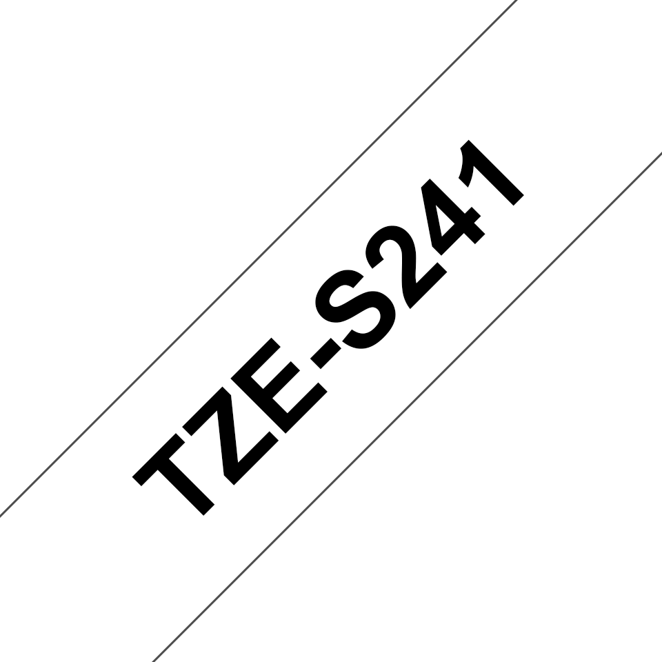 Brother TZe-S241 Schwarz auf Weiß