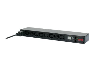 APC Switched Rack PDU Rack AC 208230V Ethernet RS232 input IEC 60320 C20 oc 8 power IEC 60320 C13 1U 2,49m cord