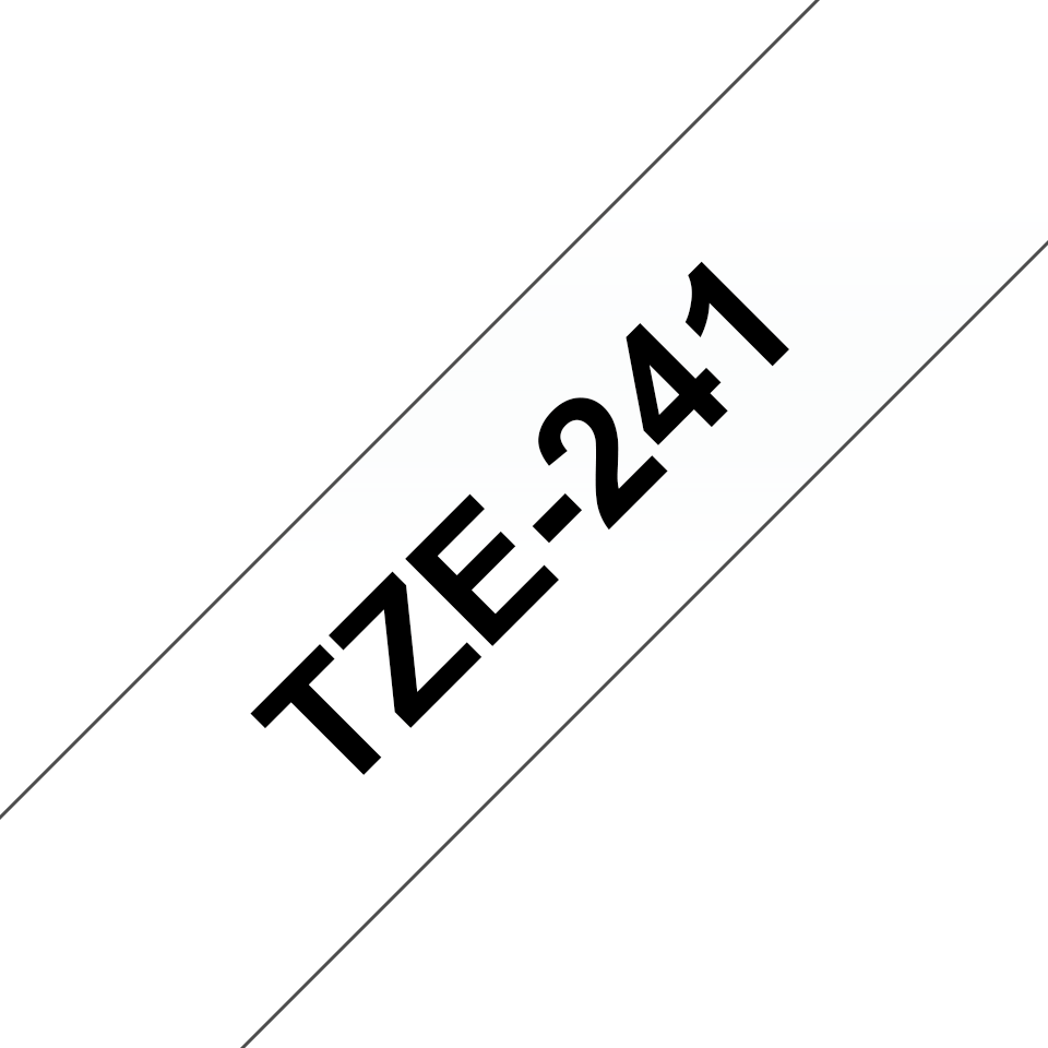 Brother TZe-241 18 mm schwarz/weiß