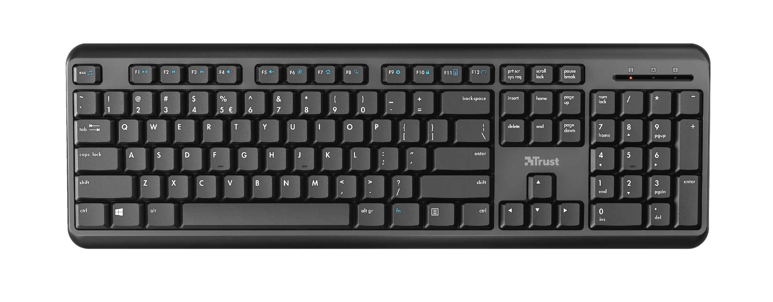 24335 TRUST Ody Tastatur QWERTZ DE