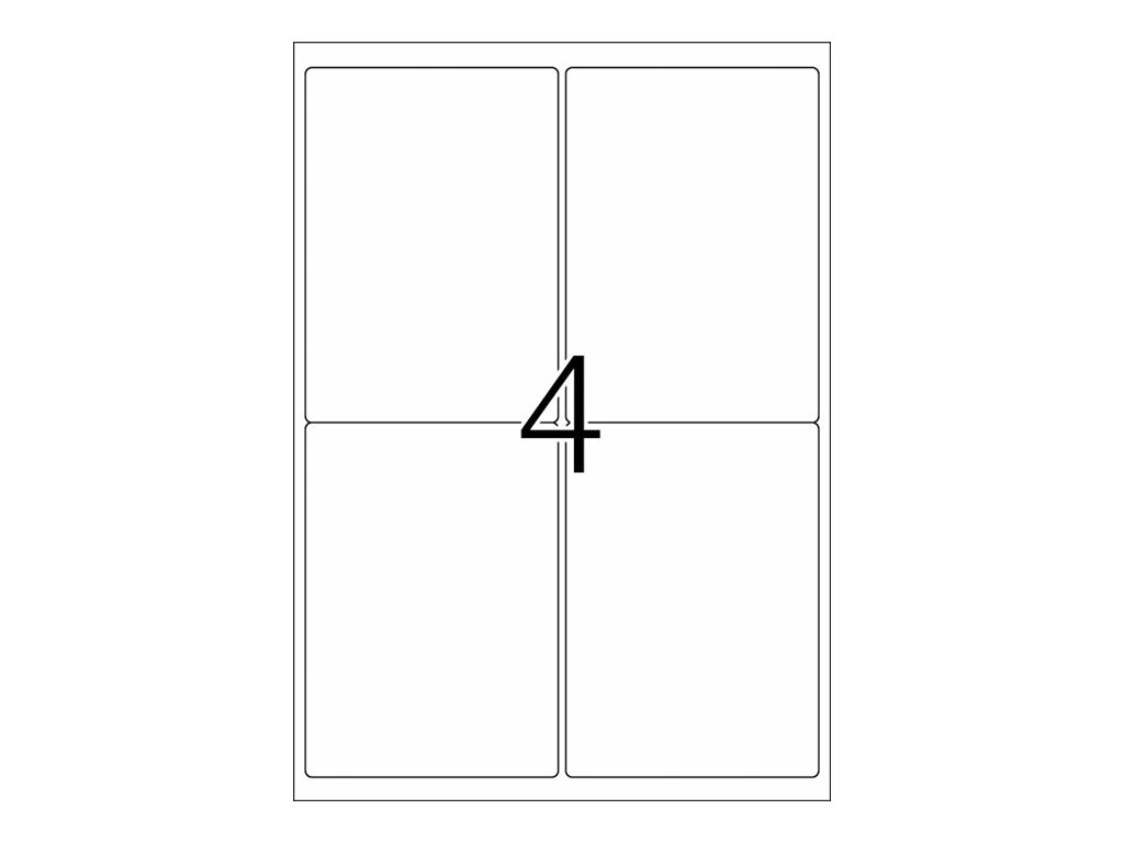 HERMA Folien‑Kraftklebe‑Etiketten 9534 weiß 99,1 x 139,0 mm 10 Blatt