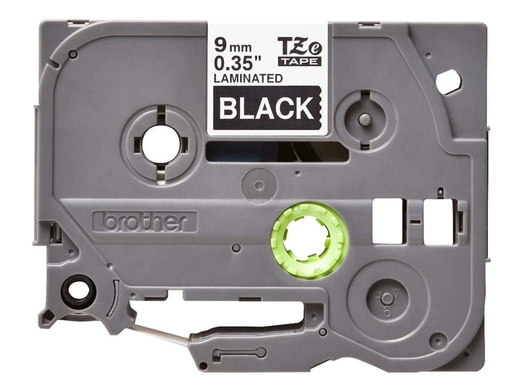 Brother TZe-325 Weiß auf Schwarz 9mm