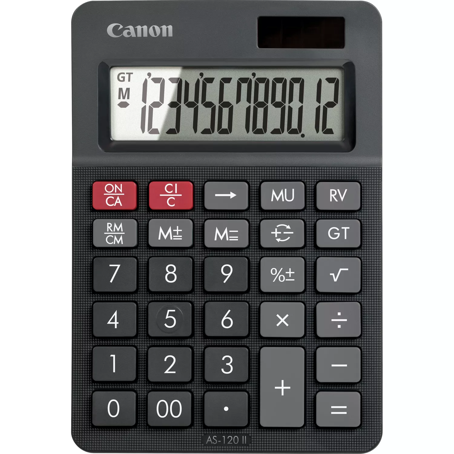 Canon AS-120 II Desktop 12 Ziffern Batterie/Solar Schwarz