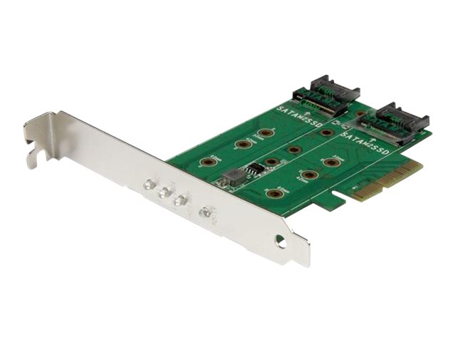 StarTech.com 3 Port M.2 SSD Adapterkarte 1x PCIe (NVMe) 2x SATA III