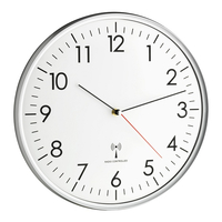 TFA Funkwanduhr 60.3514 weiß silber Kunststoff