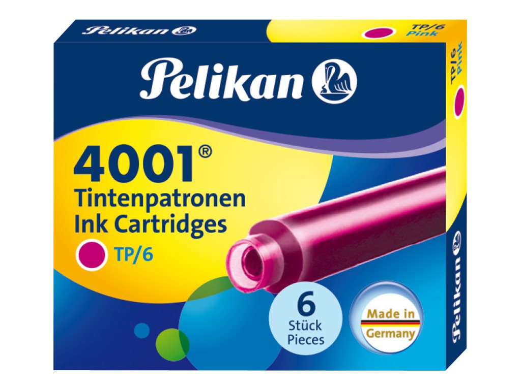Pelikan 4001 TP/6 Tintenpatrone pink