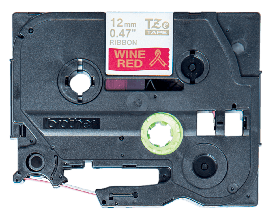 Brother TZe-RW34 Gold auf Weinrot
