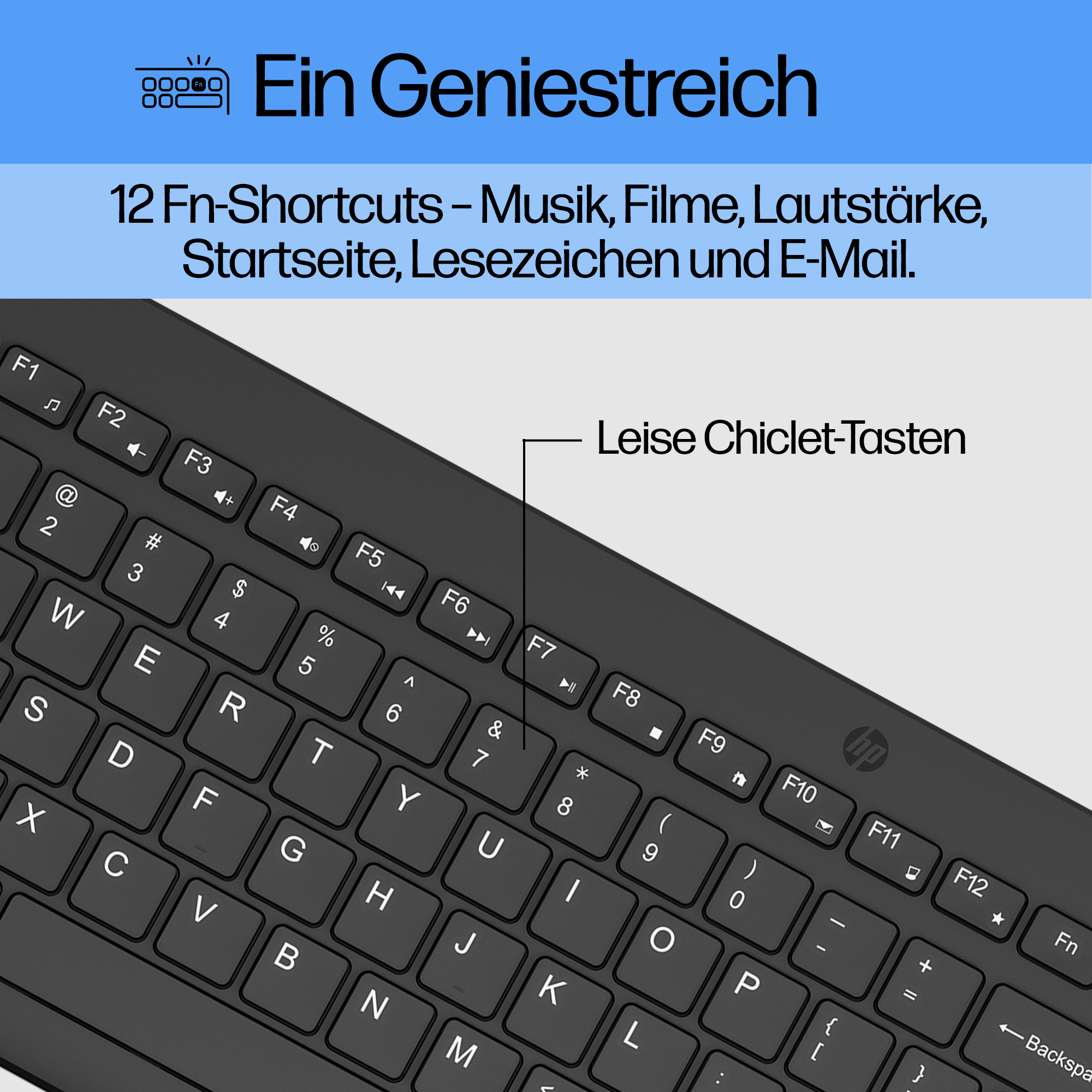 HP 330 Tastatur-Maus-Set kabellos 2.4 GHz