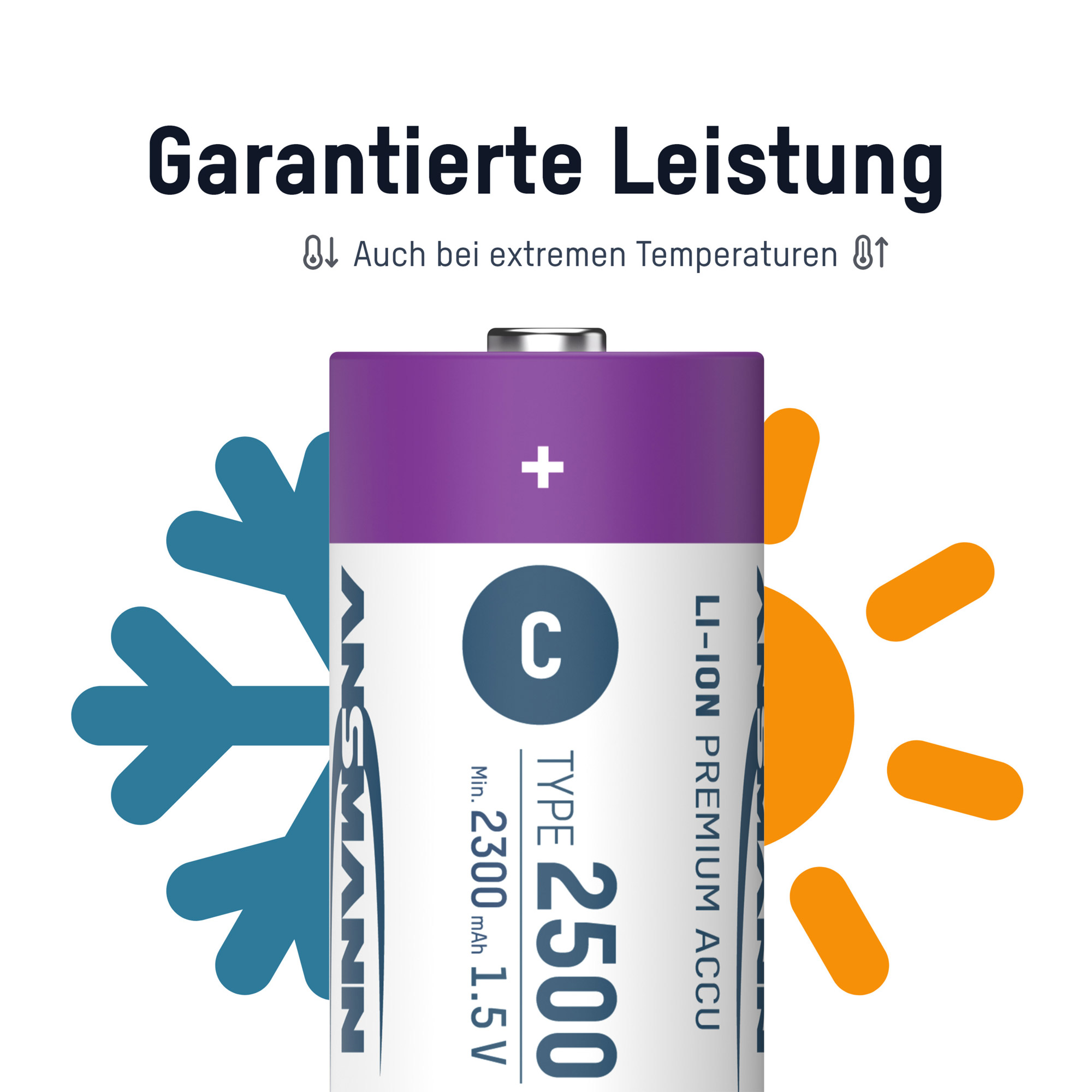 Ansmann Akku Baby C Li-Ion 1,5 V 2300 mAh