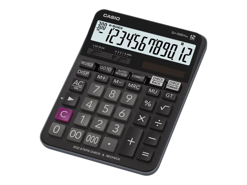 Casio DJ-120D Plus Tischrechner schwarz