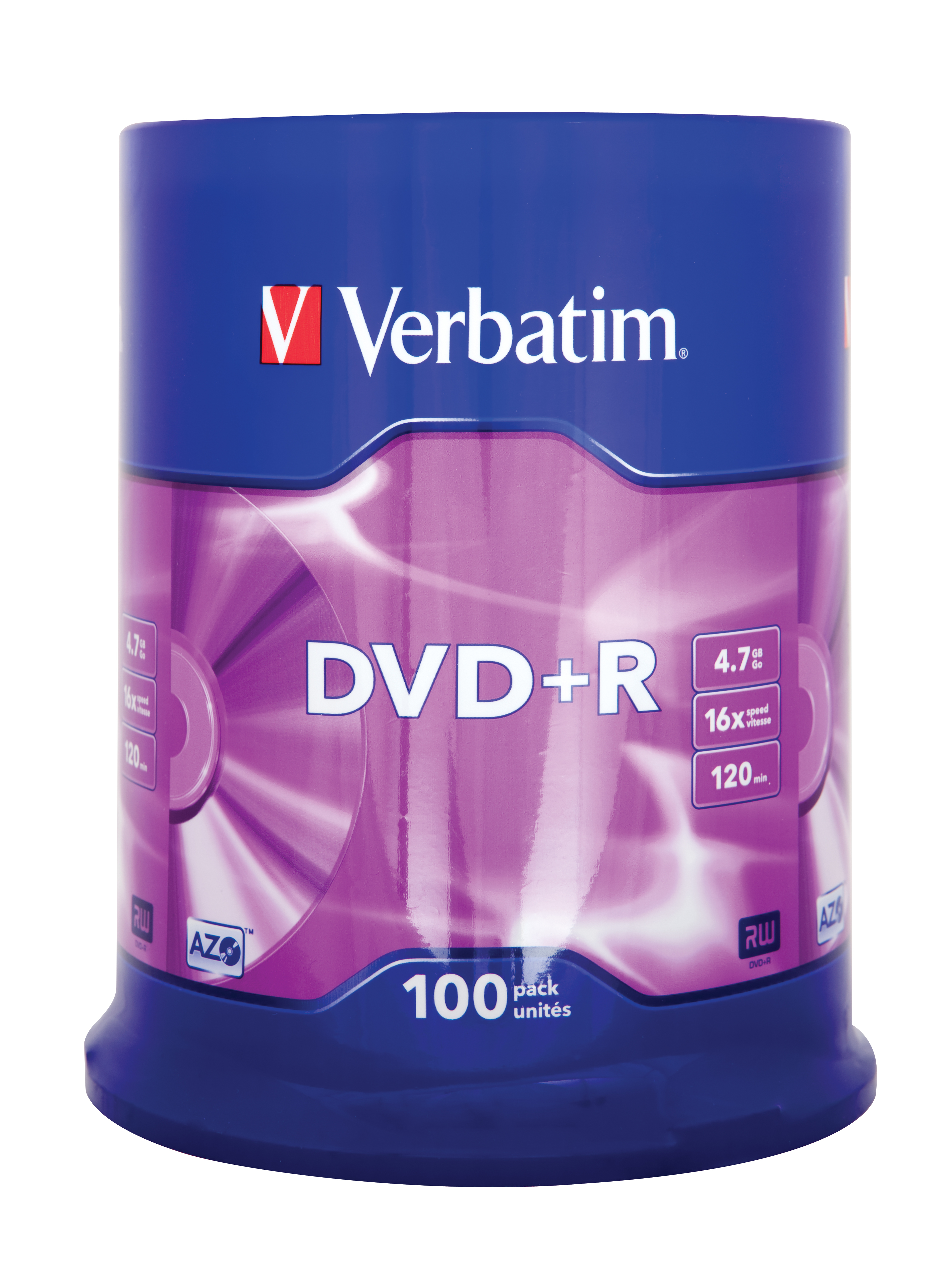 Verbatim DVD+R 4,7 GB 16x mattsilber