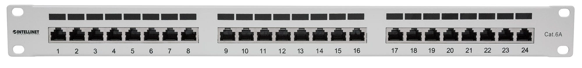 Intellinet 24-Port Patchpanel Cat6a FTP Grau