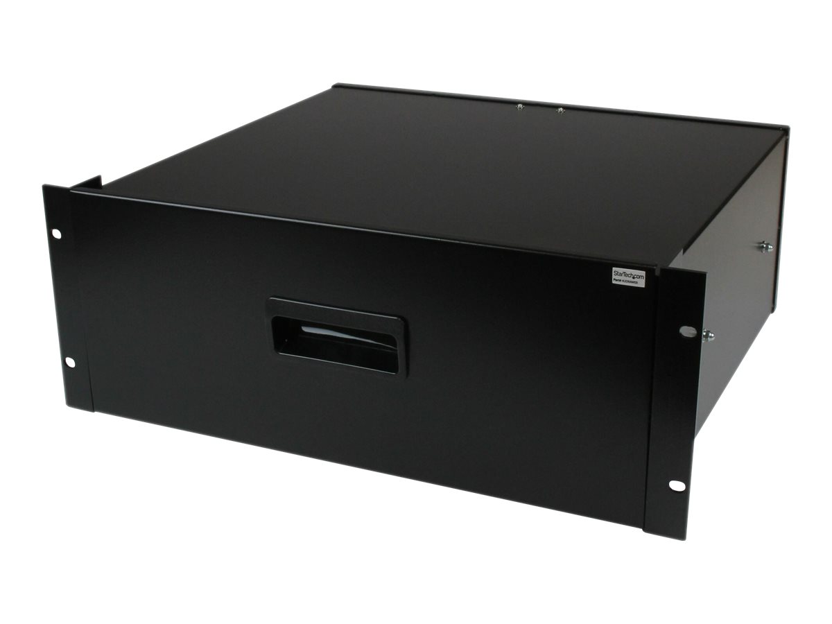 StarTech.com 4HE Rackschublade Stahlblech Schwarz