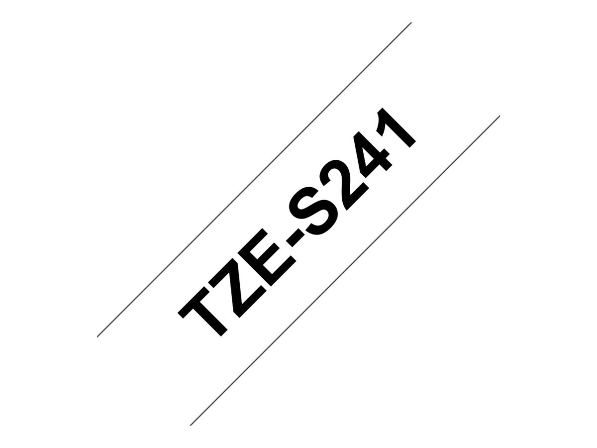 Brother TZe-S241 Schwarz auf Weiß