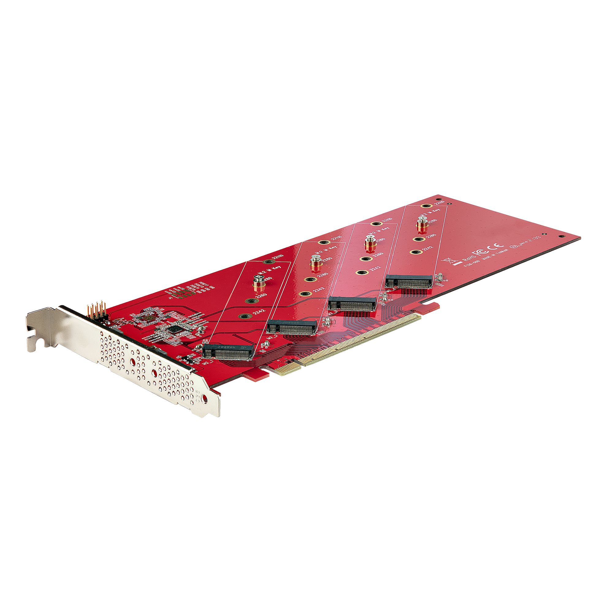 StarTech.com Quad M.2 PCIe Adapter PCI Express 4.0 7.8GBps NVMe