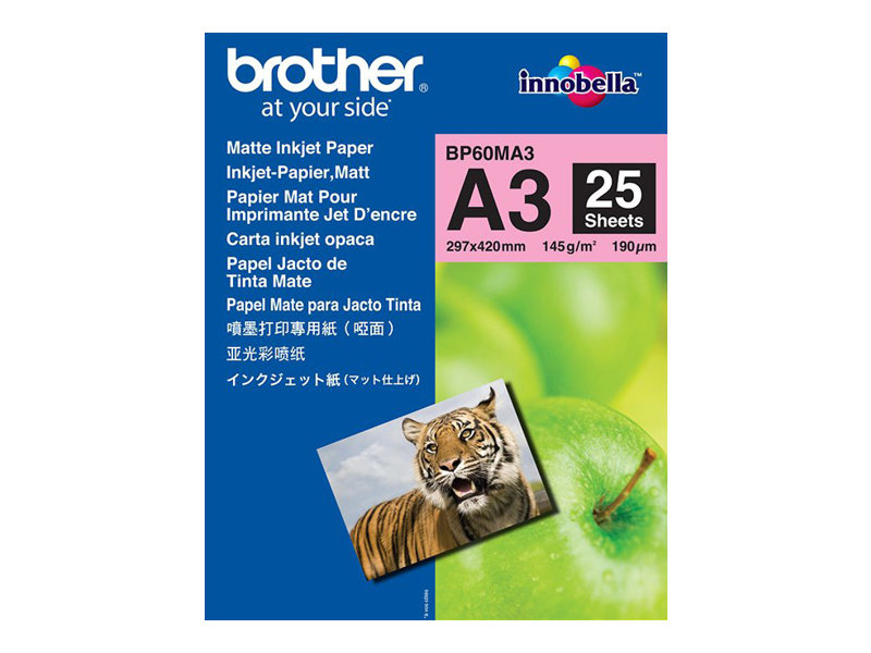 BROTHER BP60MA3 Inkjetpapier matt A3 25BL 145gqm fuer MFC6490CW 6890CDW