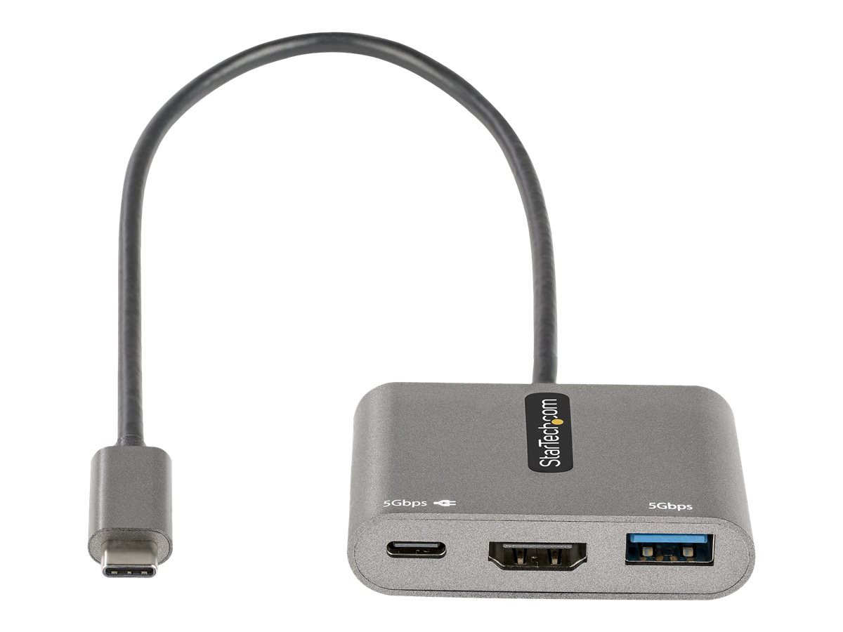 StarTech.com USB-C Multiport Adapter HDMI 4K 100W PD USB 3.0 Hub