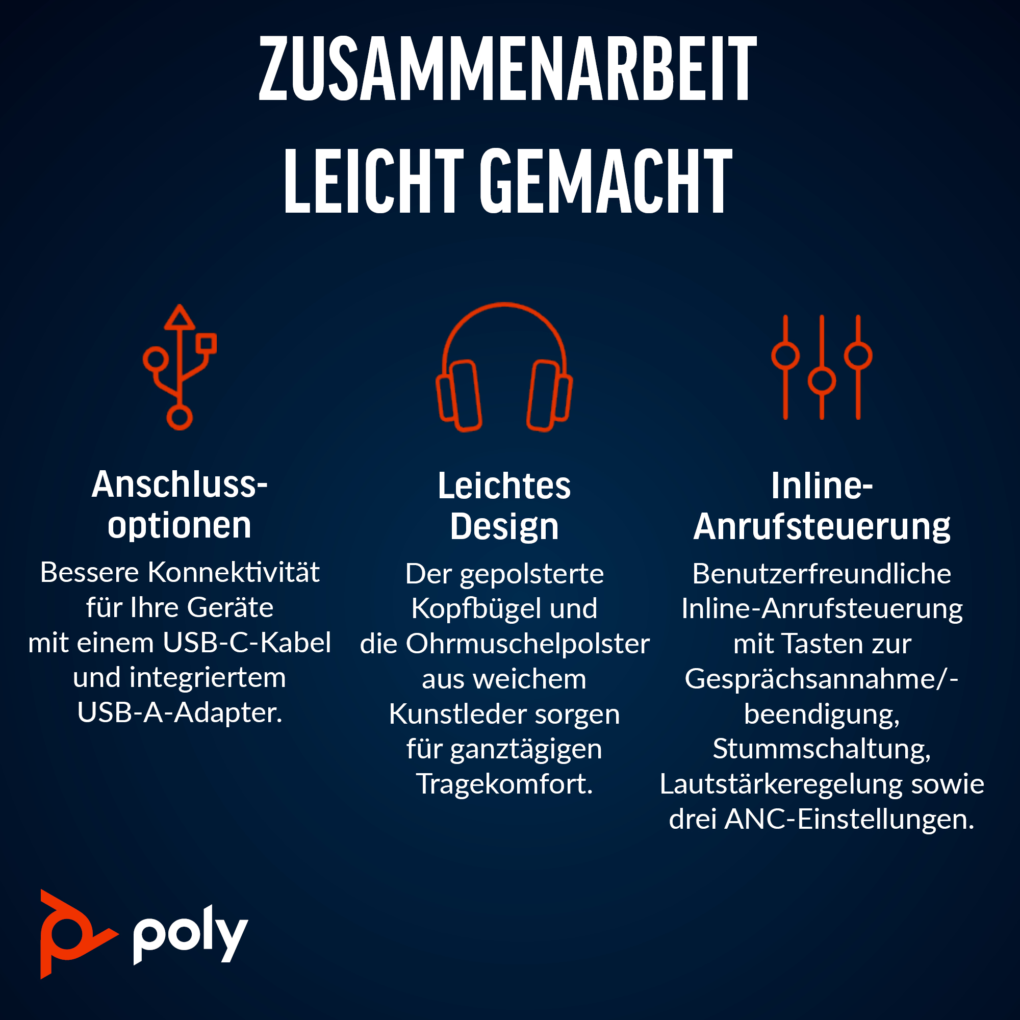 Poly Blackwire 8225 Stereo USB-C/A