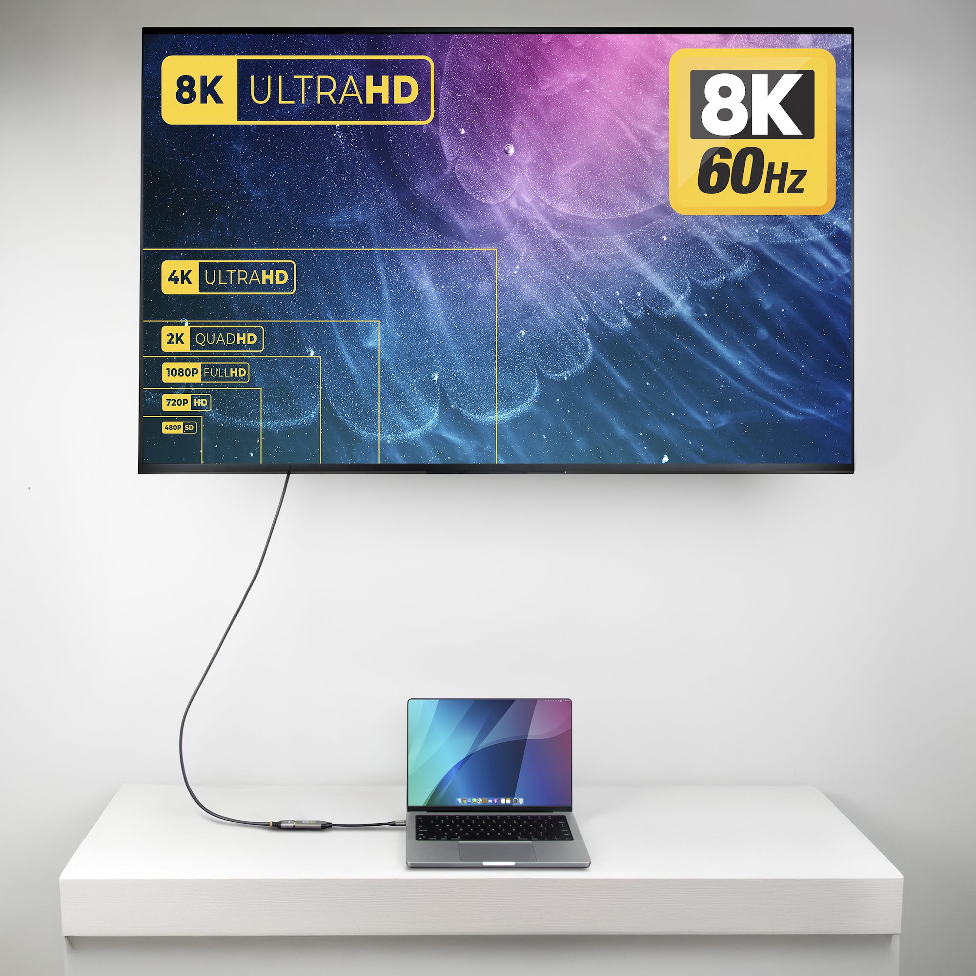 StarTech.com USB-C HDMI Adapter 8K 60Hz 4K 120Hz Thunderbolt