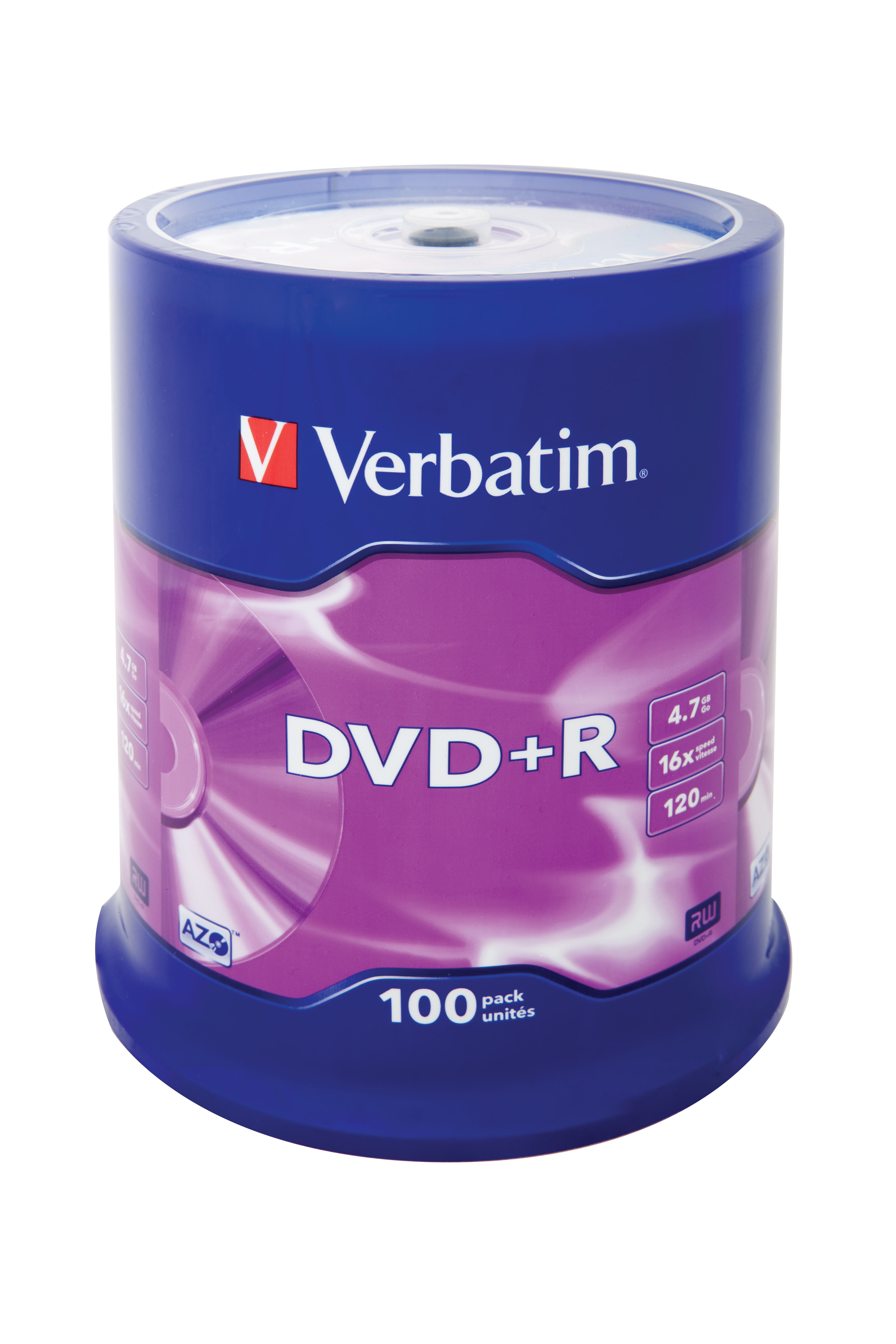 Verbatim DVD+R 4,7 GB 16x mattsilber
